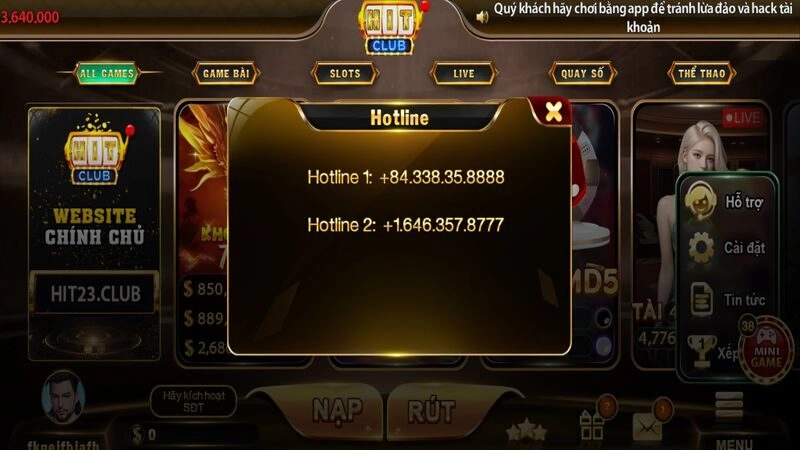 Làm gì khi phát hiện Hitclub giả mạo?